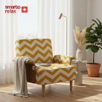 Smarto Relax İstabul Ahşap İskelet Kolçaklı Tekli Modül Koltuk 80x80 – Polyester Kumaş – Ahşap Ayaklı