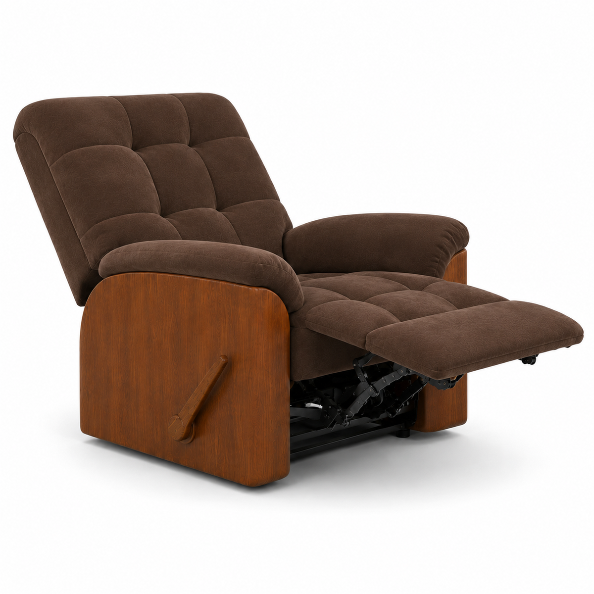 Smarto Relax Ticino Manuel Mekanizmalı Ayak Uzatmalı Ahşap Yan Panelli Polyester TV Koltuğu Baba Koltuğu