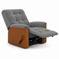 Smarto Relax Ticino Manuel Mekanizmalı Ayak Uzatmalı Ahşap Yan Panelli Polyester TV Koltuğu Baba Koltuğu