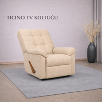 Smarto Relax Ticino Manuel Mekanizmalı Ergonomik TV Koltuğu Berjer Baba Koltuğu