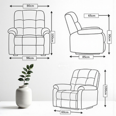 Smarto Porto Comfort TV Koltuk – elektrikli sırt dayama ve kontrol paneli ile %20 indirimli modern konfor5