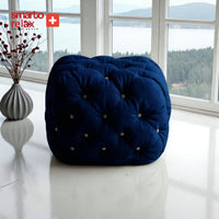 Smarto Relax Puf Zinal Ayaksız Kapitoneli Kare 45x45 cm