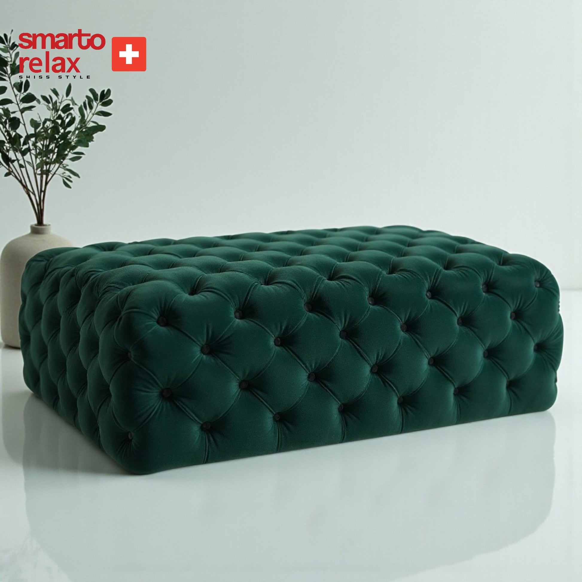 Smarto-Yeşil Ayaksız Kapitone Puf2
