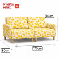 Smarto Relax Lego İkili Koltuk Ahşap Ayaklı