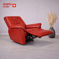 Smarto Relax TV Koltuğu Zürih VIP Elektrikli Sırt Dayanağı Kontrol Panelli Ergonomik  Deri Dekoratif Baba Koltuğu